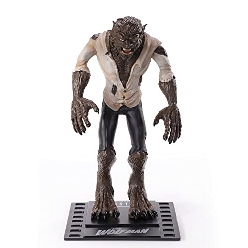 Figura the noble collection bendyfigs cine universal studios hombre lobo