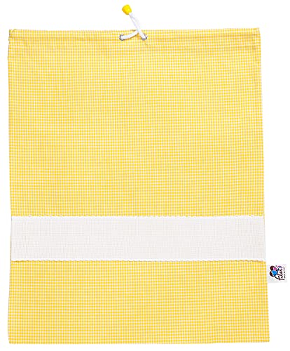 bolsa de tela amarilla