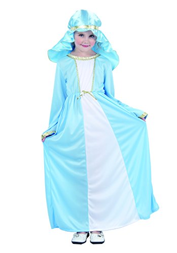 Fiori Paolo – San José/Reyes Magos/Virgen Maria disfraz niño Virgen María M (5-7 anni) azul claro