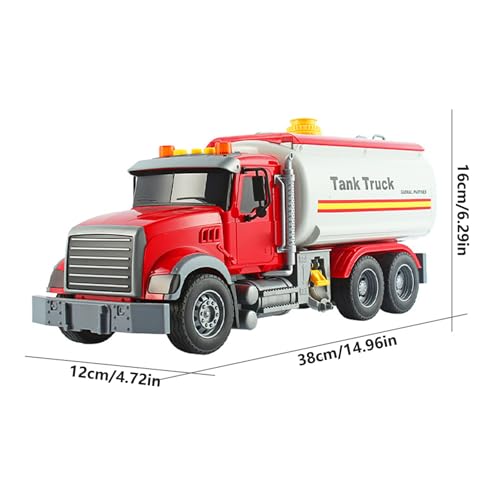 Firulab Camión de extinción de Incendios - Agregue Agua al Juguete del automóvil en Aerosol con Sonido y luz,Camión de Bomberos inercial para niños pequeños, Agregar Agua para rociar el Coche