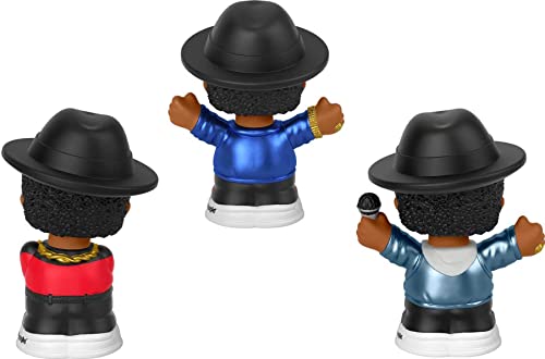 Fisher-Price Little People Collector Run DMC, juego de 3 figuras diseñadas como el icónico grupo Hip Hop para fanáticos de edades 1 a 101 [exclusivo de Amazon]