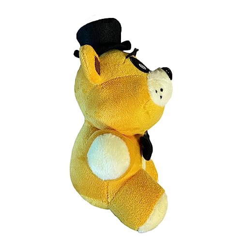 Five Nights at Freddy'S Plushies Bonnie Sisters Location Golden Foxy Peluche FNAF Plushies para niñas y niños, cumpleaños, fanáticos de FNAF, Golden Freddy, 18 cm