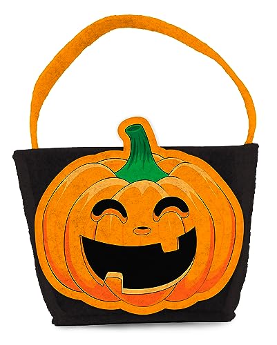 Folat B.V.- Folat Bolsa de Truco o Trato BoOo-27x20x10 cm-Decoración de Halloween: Calabaza, Fantasma, araña, Bruja, Multicolor (23874)