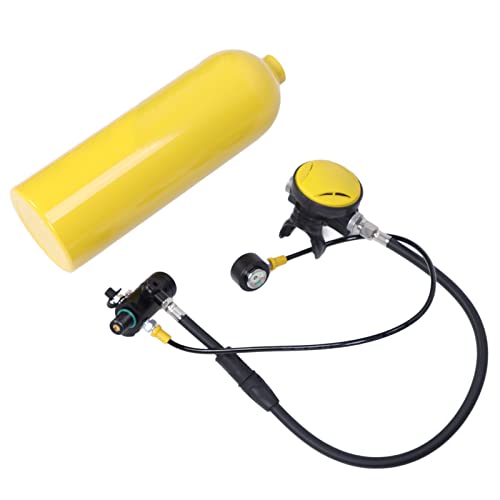 FOLOSAFENAR Cilindro de Oxígeno para Buceo, Tanque de Buceo Pequeño, Válvula de 360 ​​Grados, Portátil, 2 L para Exploración Submarina