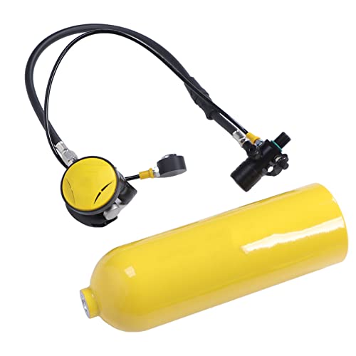 FOLOSAFENAR Cilindro de Oxígeno para Buceo, Tanque de Buceo Pequeño, Válvula de 360 ​​Grados, Portátil, 2 L para Exploración Submarina