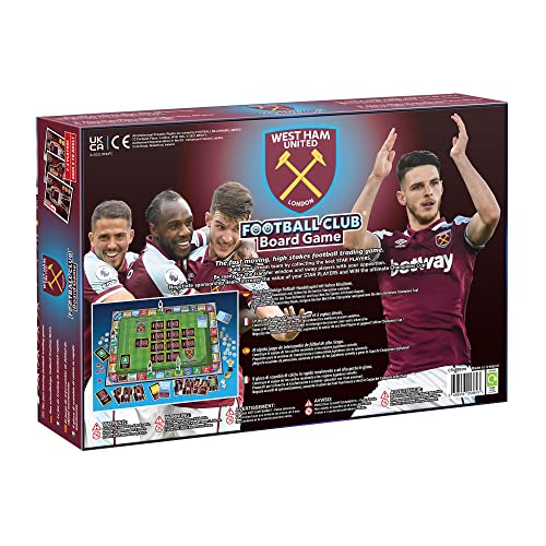 Football Billionaire - Juego de mesa oficial del West Ham Football Club, juegos de mesa familiares para niños y adultos, a partir de 6 años, un juego de mesa de estrategia comercial y familiar para