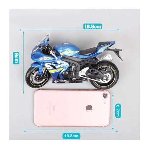 For Suzuki GSX-R1000 2018, Motocicleta Deportiva De Carreras, Modelo De Motocicleta De Fundición A Presión, Juguete For Regalo, Relación 1/12 (Color : Nobox R1000-03)