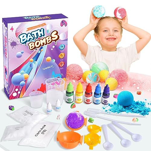 FORMIZON DIY Bombas de Baño, Juegos Educativos de Ciencias para Niños de 8 a 12 Años, Bombas de Baño Regalo Set de Navidad, Pascua, Regalo de Cumpleaños (Juegos DIY)