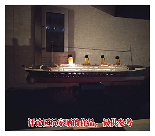 For:Modelo De Barco 1/550 Placa De Lámpara Titanic Modelo Ensamblado Juego De Juguetes For Adultos Los Mejores Regalos para Amigos Y Familiares.