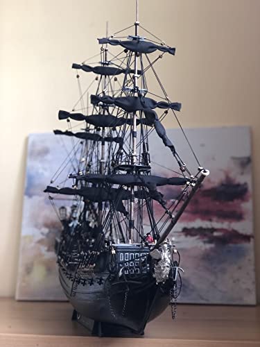 For:Modelo De Barco para: Nuevo Kit de Modelo de Madera de Barco Pirata Black Pearl de 80 cm de Largo con Instrucciones en inglés Los Mejores Regalos para Amigos Y Familiares.