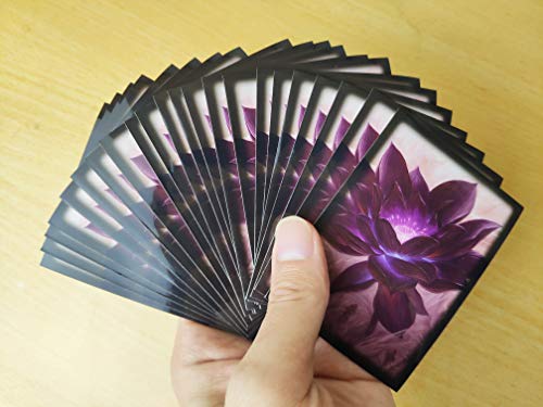 Four leaves Fundas para cartas – 60 unidades por juego, Black Lotus, Matt Scrub, reverso colorido, MTG, protección para cartas TCG CCG OCG MTG (negro)