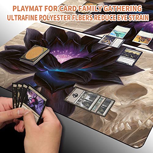 Four leaves Juego de mesa MTG Alfombrillas de juego+bolsa impermeable gratuita, TCG Card Game Table Mat Tamaño 60 x 35 cm Mouse Pad Compatible con MTG TCG (Black Lotus), 20220823