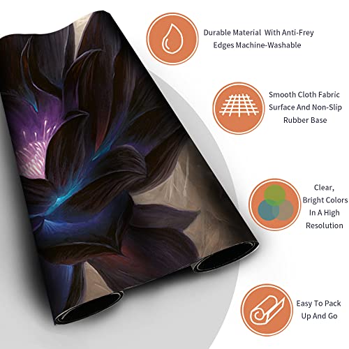 Four leaves Juego de mesa MTG Alfombrillas de juego+bolsa impermeable gratuita, TCG Card Game Table Mat Tamaño 60 x 35 cm Mouse Pad Compatible con MTG TCG (Black Lotus), 20220823