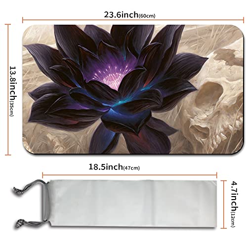 Four leaves Juego de mesa MTG Alfombrillas de juego+bolsa impermeable gratuita, TCG Card Game Table Mat Tamaño 60 x 35 cm Mouse Pad Compatible con MTG TCG (Black Lotus), 20220823