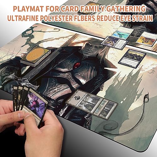 Four leaves Sorin, Lord of Innistrad,DE - MTG juego esteras+bolsa impermeable gratuita,MTG Playmate Table Mat, MTG Mouse Pad ,Dustproof and Waterproof for Supporting MTG Combat