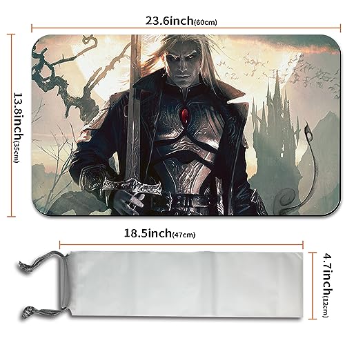 Four leaves Sorin, Lord of Innistrad,DE - MTG juego esteras+bolsa impermeable gratuita,MTG Playmate Table Mat, MTG Mouse Pad ,Dustproof and Waterproof for Supporting MTG Combat