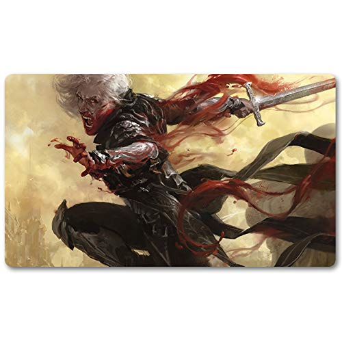 Four leaves Sorin, Vengeful BLOODLORD,DE - Alfombrillas de juego MTG+bolsa impermeable gratuita,MTG Playmate Table Mat, MTG Mouse Pad ,Dustproof and Waterproof for Supporting MTG Combat