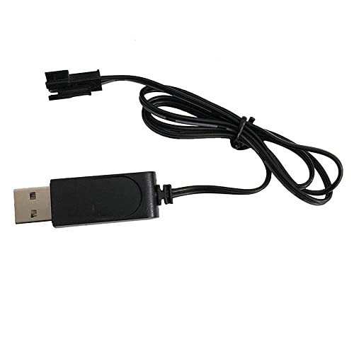 FQDFAYEE Accesorios de Control Remoto. SM Enchufe USB Cable de Carga for FY001 FY002 FY003 FY004 RC Línea de Cargador de Piezas de Repuesto de Coche (Color : Black Noir)