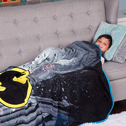 Franco Manta de Ropa de Cama para niños, tamaño Individual/matrimonial de 62 x 90 Pulgadas, Batman