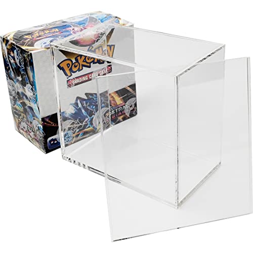 Friki Monkey Caja de Almacenamiento Acrílica para Pokemon Booster Box: Protege Cajas Pokemon – Medidas de Pokemon Display de Cajas Pokemon de 36 Sobres (3 Unidades)