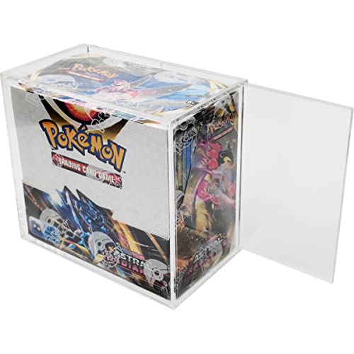 Friki Monkey Caja de Almacenamiento Acrílica para Pokemon Booster Box: Protege Cajas Pokemon – Medidas de Pokemon Display de Cajas Pokemon de 36 Sobres (3 Unidades)