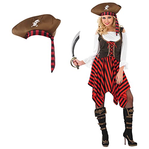 Fun Shack Disfraz Pirata Mujer Sexy, Disfraz Mujer Pirata, Disfraces Mujer Pirata, Traje Pirata Mujer, Disfraces Pirata Mujer, Disfraz Pirata Mujer Halloween, Disfraz Mujer Carnaval Talla M