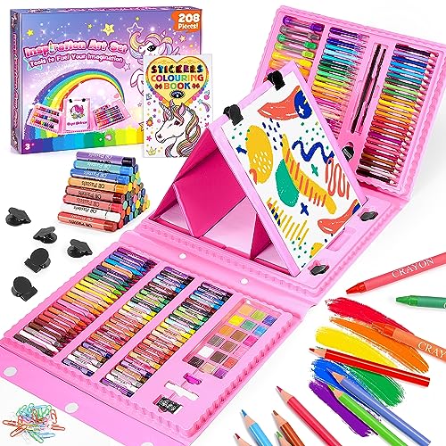 Funblitz Maletin Pinturas para Niños, Regalo Niña 3 4 5 6 7 8 9 10 años Regalos Cumpleaños Niños Colegio Lapices Colores Juguetes Niña 3-10 años Colores para Pintar Detalles Cumpleaños Niños