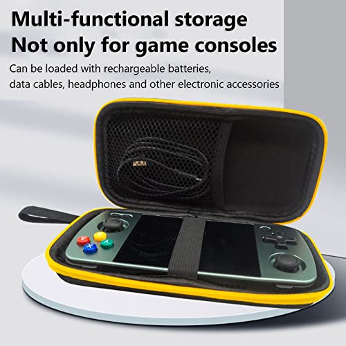 Funda de transporte rígida para consola de juegos portátil RG405M, funda de EVA compatible con consola de juegos de mano RG405M y accesorios, bolsa de almacenamiento de viaje multifunción (negro (para