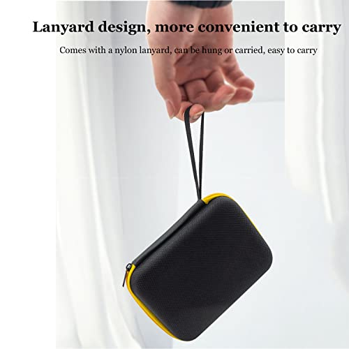 Funda rígida de transporte para consola de juegos de mano RG35XX, funda de EVA compatible con consola de juegos de mano RG353VS y accesorios, bolsa de almacenamiento de viaje multifunción (negro)