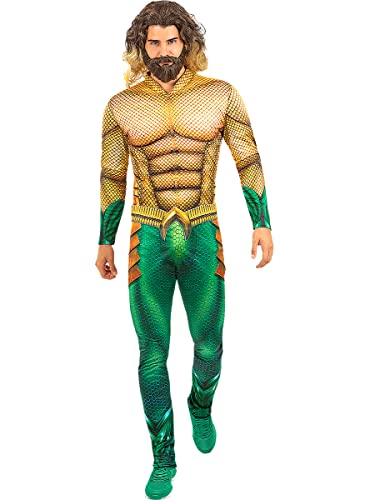 Funidelia | Disfraz de Aquaman para hombre Superhéroes, DC Comics, Liga de la Justicia - Disfraz para adultos y divertidos accesorios para Fiestas, Carnaval y Halloween - Talla XL