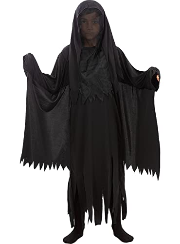 Funidelia | Disfraz de Dementor Harry Potter para niño Disfraz para niños y divertidos accesorios para Fiestas, Carnaval y Halloween - Talla 7-9 años - Negro