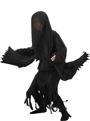 Funidelia | Disfraz de Dementor Harry Potter para niño Disfraz para niños y divertidos accesorios para Fiestas, Carnaval y Halloween - Talla 7-9 años - Negro