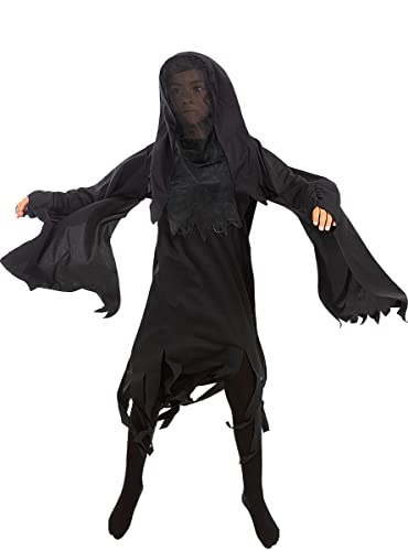 Funidelia | Disfraz de Dementor Harry Potter para niño Disfraz para niños y divertidos accesorios para Fiestas, Carnaval y Halloween - Talla 7-9 años - Negro