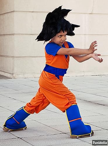 Funidelia | Disfraz de Goku Dragon Ball para niño Son Goku, Bola de Dragón, Manga - Disfraz para niños y divertidos accesorios para Fiestas, Carnaval y Halloween - Talla 3-4 años - Naranja