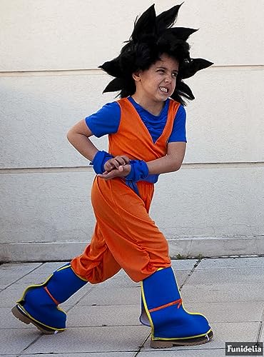 Funidelia | Disfraz de Goku Dragon Ball para niño Son Goku, Bola de Dragón, Manga - Disfraz para niños y divertidos accesorios para Fiestas, Carnaval y Halloween - Talla 3-4 años - Naranja