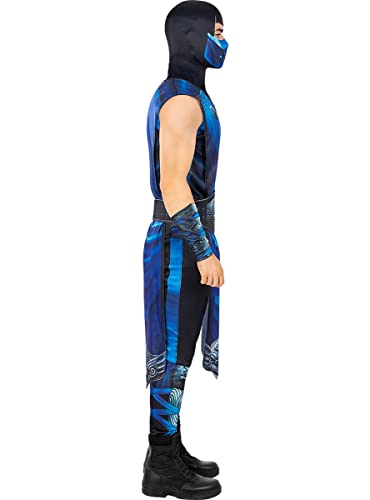 Funidelia | Disfraz de SubZero Mortal Kombat para hombre Videojuegos, Mortal Kombat - Disfraz para adultos y divertidos accesorios para Fiestas, Carnaval y Halloween - Talla M