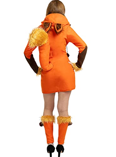 Funidelia | Disfraz de Zorro para Mujer Talla M Animales - Color: Naranja - Divertidos Disfraces y complementos para Carnaval y Halloween