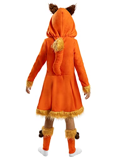 Funidelia | Disfraz de zorro para niña Animales - Disfraz para niños y divertidos accesorios para Fiestas, Carnaval y Halloween - Talla 5-6 años - Naranja