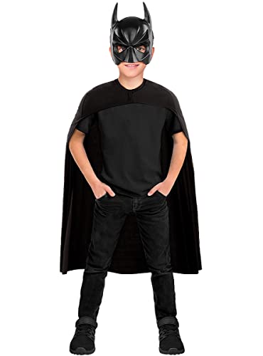 Funidelia | Máscara de Batman para niño Caballero Oscuro, Superhéroes, DC Comics, Hombre Murciélago - Accesorios para niños, accesorio para disfraz - Negro