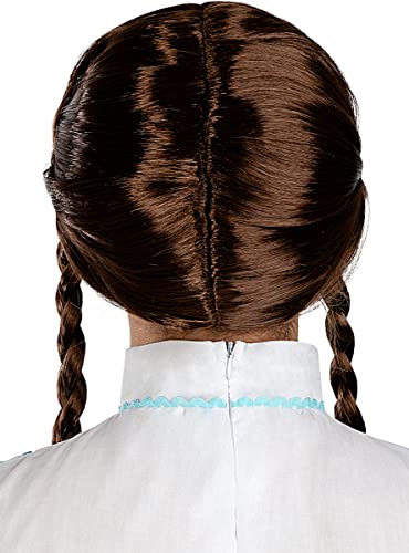 Funidelia | Peluca con trenzas castaña para mujer Dorothy, Wizard of Oz - Accesorios para adultos, accesorio para disfraz - Marrón