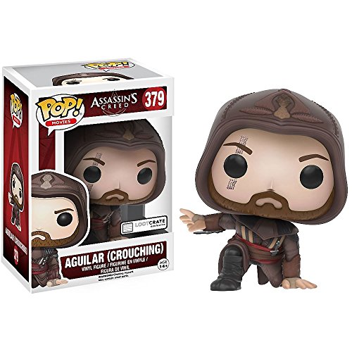 Funko Aguilar [Crouching] (LootCrate Exclusive) POP! Games x Assassin's Creed Vinyl Figure + 1 Free Video Games Themed Trading Card Bundle (12295)