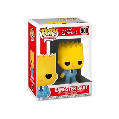 Funko Pop! Animation: The Simpsons-Mafia Bart Simpson - Figura de Vinilo Coleccionable - Idea de Regalo- Mercancia Oficial - Juguetes para Niños y Adultos - TV Fans - Muñeco para Coleccionistas