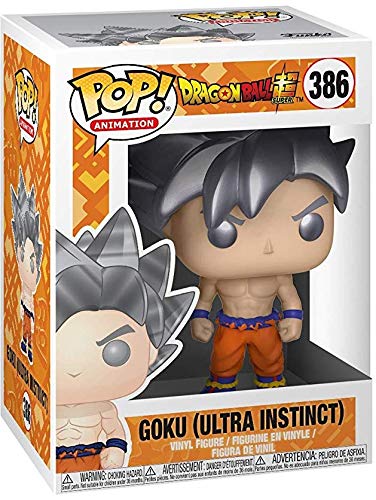 Funko Pop! Anime: Dragonball Super – Goku Ultra Instinct Form Funko Pop! Figura de vinilo (incluye funda protectora para caja de pop)