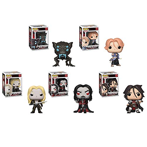 Funko Pop!: Castlevania Bundle of 5: Trevor Belmont, Vlad Dracula Tepes, Adrian Tepes, Blue Fangs and Sypha Belnades