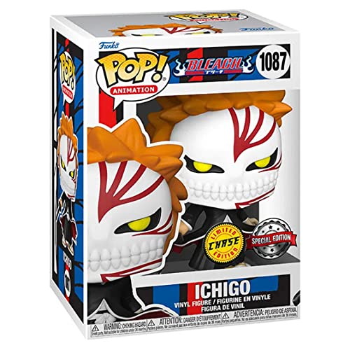 Funko Pop Chase Bleach Ichigo Vizard/Hollowfication Figura de vinilo (edición especial exclusiva)