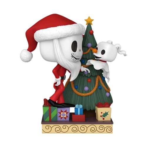 Funko Pop! Deluxe: Disney The Nightmare Before Christmas 30th - Jack Skellington & Zero With Tree - Figura de Vinilo Coleccionable - Idea de Regalo- Mercancia Oficial - Juguetes para Niños y Adultos