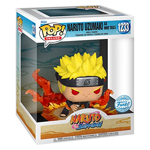 Funko POP! Deluxe: Naruto Uzumaki - Naruto Uzumaki As Nine Tails - Exclusivo De Amazon - Figuras Miniaturas Coleccionables Para Exhibición - Idea De Regalo - Mercancía Oficial - Fans De Anime