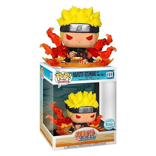 Funko POP! Deluxe: Naruto Uzumaki - Naruto Uzumaki As Nine Tails - Exclusivo De Amazon - Figuras Miniaturas Coleccionables Para Exhibición - Idea De Regalo - Mercancía Oficial - Fans De Anime