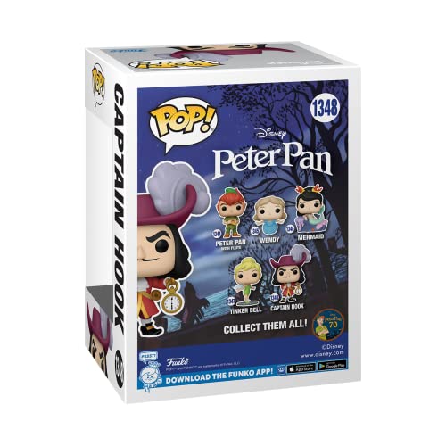 Funko Pop! Disney: Peter Pan 70th - Captain Hook - Capitán Garfio - Figura de Vinilo Coleccionable - Idea de Regalo- Mercancia Oficial - Juguetes para Niños y Adultos - Movies Fans