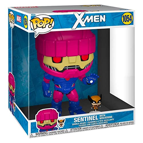 Funko Pop! Jumbo Marvel: X Men - Sentinel with Wolverine* (Special Edition) #1054 Bobble-Head Vinyl Figure